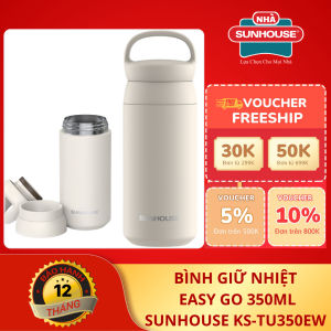 Bình Giữ Nhiệt Mini Sunhouse Easy Go KS-TU350EW (350ml) - Có Quai Xách Tiện Lợi Lõi Inox 304