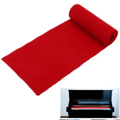 Piano Keyboard Dust Cover 88 Key Soft Super Fine Fiber Protective Cover Cloth PU Leather Keyboard Cover 125*15cm