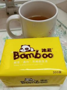 Bamboo Tissue Paper Soft Facial Tissue (300Pcs) 75 pulls x 4 ply