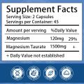 Magnesium Taurate Supplement for Cardiovascular Health to Boost Magnesium Levels Non-GMO, Gluten Free,. 