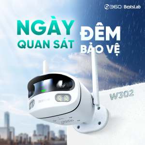 Camera IP ngoài trời 4MP Botslab W302 Fullcolor 2 ống kính