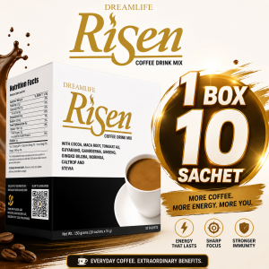 1 Box Risen Coffee by DeamLife all Natural Sugar-free Coffee