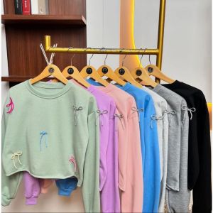 Lola Pita Crop Premium High Quality Sweater Crewneck Crope Kekinian Fashion Outfit Korean Style