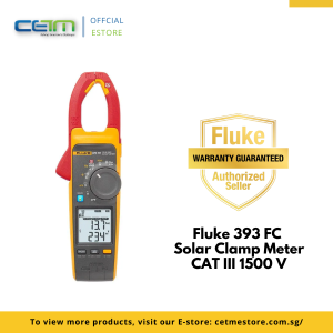 Fluke 393 FC Solar Clamp Meter CAT III 1500 V
