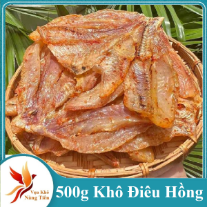 1KG Khô Cá Điêu Hồng Rút Xương Không Cay Vị Thịt Thơm Ngon Béo ( Tặng Kèm Sốt Tắc Chua Cay)-VỰA KHÔ NÀNG TIÊN