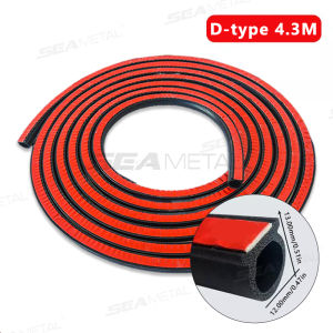 🇵🇭 SEAMETAL Car Rubber Door Sealing Big D Type Car Door Hood Trunk Seal Strip Universal Noise Insulation for Car Seals Accessories