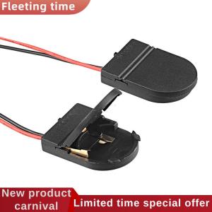 Fleeting time 5PCS Single Slot CR2032 CR 2032 Button Cell Battery Holder Case Cover With ON-OFF Switch leads Wire 3V Battery Box