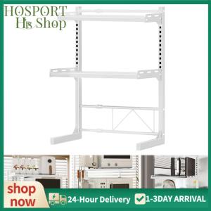 【HPS】 2/3 Tier Expandable Microwave Rack Heavy Duty Microwave Storage Stand Multi-Function Kitchen Storage Rack for Kitchen Countertop