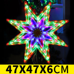 Christmas decoration Large lantern Christmas lights parol Family Party Shop Bar decor lights 8-modes Plug version