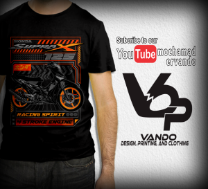 KAOS MOTOR HONDA SUPRAX 125 RACING SPIRIT - KAOS DISTRO PRIA WANITA - KAOS PENDEK KATUN MURAH - KAOS CUSTOM