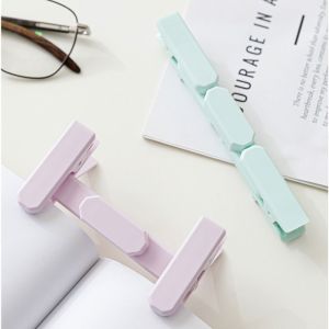 EASYEAH Lightweight Foldable Bookmark Portable Study Book Clip Durable Reading Stand Reading Tools