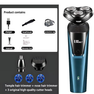 Men Beard Trimmer Mens Multifunction Electric Shaver 3 in 1 Trimmer Razor Rechargeable Cordless