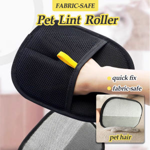 Dual-Sided Pet Hair Removal Gloves Pembuang Bulu Static Pet Hair Remover Gloves Reusable Dog & Cat Fur Remover 宠物猫毛手套