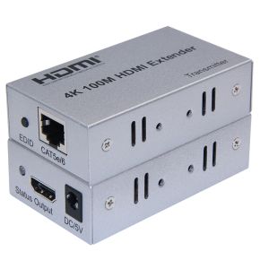 4K 100M HDMI Extender Video Transmitter and Receiver Converter Via Rj45 Cat5e Cat6 Ethernet Cable