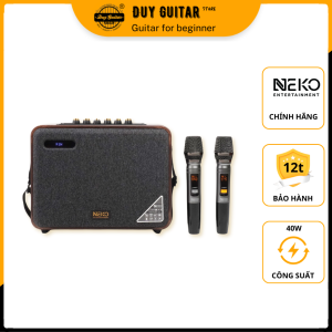 Loa di động Neko NK01 Pro kèm 2 micro không dây nhỏ gọn karaoke hay chính hãng Neko