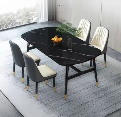 RISE Nordic Dining Table Set with Chair Wooden Dining Sets 4 Seaters Dining Table 6 Seater Set For Living Room Or Restaurant Kitchen