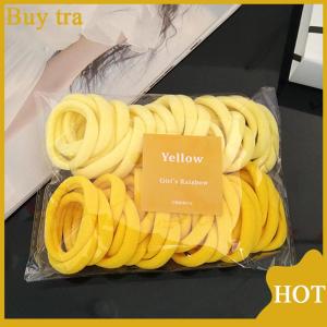 [Buytra] 50pcs Set Elastic Hair Bands Girls Hair Accessories Colorful Nylon Headband Kids Scrunchie Gift