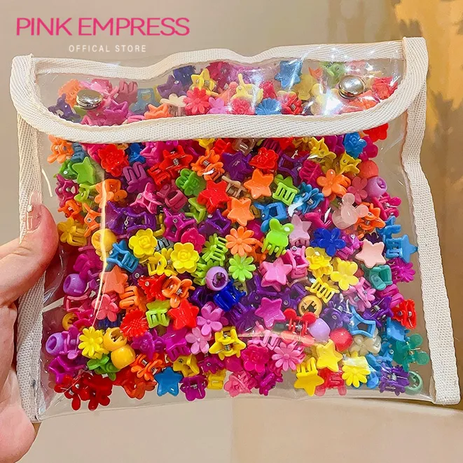 100/pcs Dopamine Colorful Kids Hairclips Small Size Baby Hair