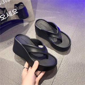 Flip Flops Wedge Slippers For Women 9CM High Heels Sandal Non-slip Platform Thick Bottom Sandals Summer Shoes Beach Sandals