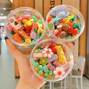 Hộp 20 chiếc cặp tóc trẻ em nhiều hình ( giao hình ngẫu nhiên )