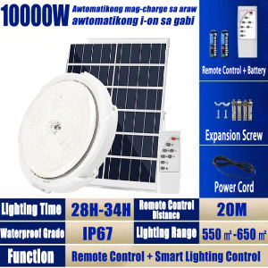 BUY 1 TAKE 1 Solar Ceiling Light 20000W Indoor Super bright LED Solar Lights With Solar Panel Outdoor Outdoor Spotlight Pendant Lamp Home Waterproof