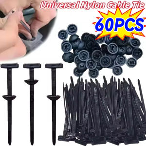 20/100 Pcs Self-Locking Nylon Universal Cable Tie Buckle Automotive Plastic Fastener Multipurpose Car Daily Repair Tool