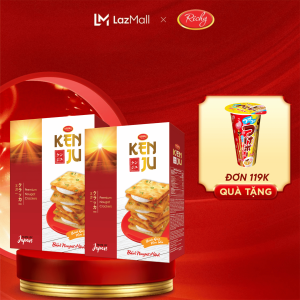 Combo 2 Hộp bánh Kenju nougat 279g kem dẻo Richy
