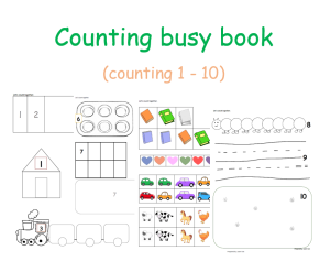 N003 - Counting busy book/quiet book PDF version