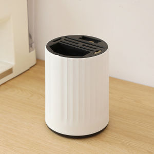 COSY Tempat Sendok Garpu Pisau Dapur Bulat Putar 360 Derajat / Rak Penyimpanan Alat Makan Dengan Tirisan/ Wadah Peralatan Dapur Estetik Kuat Kokoh