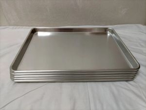 ถาด ถาดอลูมิเนียม40x60 ถาดเทฟล่อน ถาดอาหาร ถาดอบขนมปัง ถาดเบเกอร์รี่ ถาดนึ่ง ถาดวางของ ถาดเสิร์ฟอาหาร ถาดอเนกประสงค์ มีให้เลือกหลายรูปแบบ