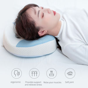 Cervical Memory Foam Pillow Ergonomic Orthopedic Sleeping Neck Contoured Support Pillow for Side Sleepers Back Sleepers
