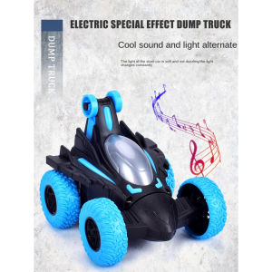 🏎️Internet Celebrity Childrens Electric Stunt Car With Light And Music 360 Degree Stunt Dump Truck