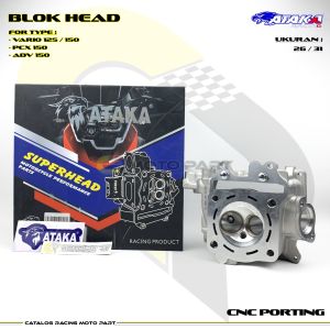 ATAKA RACING Head Vario 31/26 Porting CNC 125 150 ADV 150 PCX 150