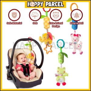 Baby Infant Crib Hanging Toy Toddler Stroller Bed Toys Hanging Doll Baby Cot Toys Hanging Teether Animal Rattles Toys