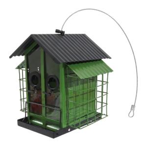 Vintage Styles Metal Birdhouses Feeders With Removable Tray Outdoor Bird Feeders for Garden Decoration