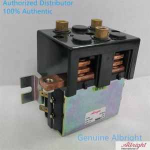 Genuine Albright Contactor DC182 DC182-3 DC182B-726L 24V 200A DC Reversing Contactor 24 Volt 200 Amp Solenoid Relay Switch for Electric Forklift Stacker Pallet Truck Golf Cart DC182 3 DC182B 726L