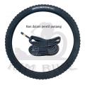 Ban Luar dan Ban Dalam Paket Ban Luar dan Ban Dalam Pentil Panjang Sepeda MTB Gunung Mini 26 x 2.10 , 26 x 1.95 , 26 x 1.75 Free Packing Warping - veestore01. 