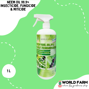 Neem Oil 99.9% Insecticide Fungicide & Miticide Spray (Large) 1L