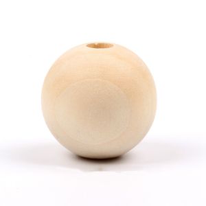 AISHA Eco-Friendly DIY Lead-Free Unfinished Bracelet Jewelry Making Wooden Necklace Accessories Wood Beads Round Balls Loose Beads