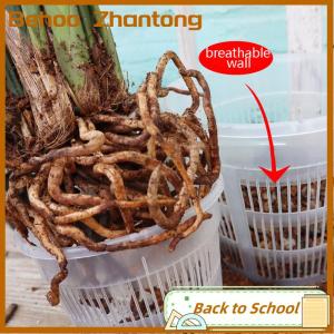 Behoo 11 14cm Mesh Pot Root Control Transparent Flowerpot For Orchid Flower Breathable Growth Container Garden Plastic Flower Pot