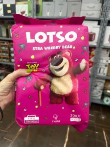 Khăn giấy khô đa năng Lotso Gấu dâu 200 tờ tiện ích cho gia đình