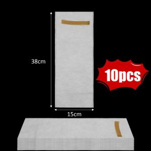 50Pcs Fruit Protection Non-Woven Bags Long Plant Grow Pouch Long Silk Cucumber Mesh Bag Cucumbers Bitter Gourds Fruit Protector Anti-Bird Pest Frost Protection Cover Garden Fabric Planting Pocket
