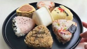 Japanese Onigiri Spam Mold Set Gunkan Molder Musubi Triangle Sushi Maker Rice Ball Maker Mold Kit