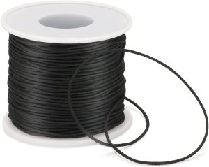 1mm Black Stretch Cord 40m Elastic String Bead Cord for Bracelets Suitable for DIY Jewelry Making Necklace Bracelet Beading Thread