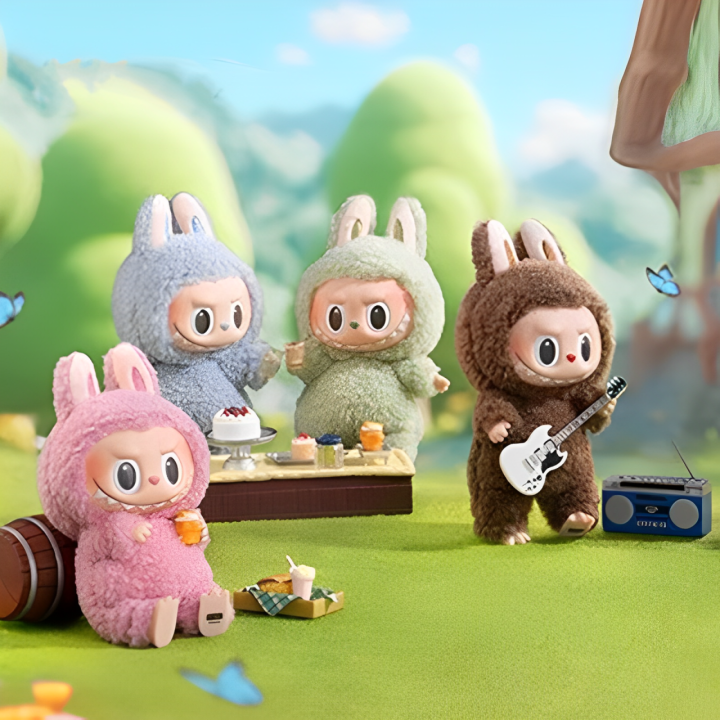 ตุ๊กตา Labubu พวงกุญแจ Macaron น่ารัก ตุ๊กตาผ้าพลัฌ POP MART | Lazada.co.th