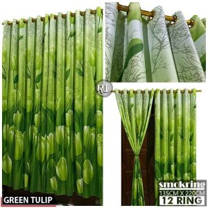 Gorden Smokering Motif Murah Grosir Lebar 135 Tinggi 220 cm