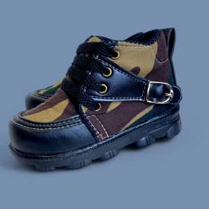 Sepatu Boots Anak Laki Laki  Usia 1 Sampai 3 Tahun Sepadu PDL Boots Anak Usia 1 Sampai 3 Tahun Loreng