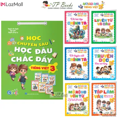 Sách - Túi Trọn Bộ 8 Cuốn Toán Lớp 3 - Có Đáp Án - Học Chuyên Sâu Học Đâu Chắc Đấy - Theo Chương Trình SGK Mới Cả năm Học