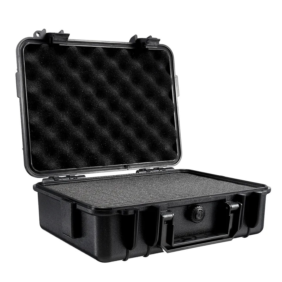 Tactical Waterproof Hard Case - 11.6x8.5x2.7 Inch Pistol Camera Protective Box With Foam