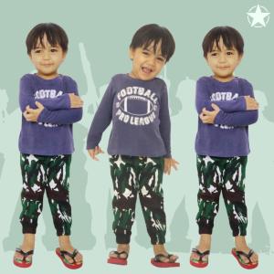 (PREMIUM) Jogger ABRI uk 3-6 tahun - Matt Tebal Stretch Import Army Militer Anak Laki Perempuan Universal Celana Panjang